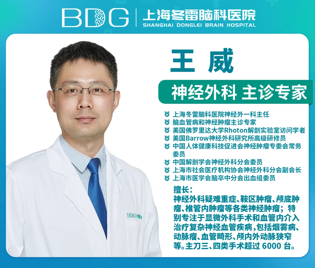 Dr. Wang Wei, Head of Neurosurgery Department 1 at Shanghai Donglei Brain Hospital
